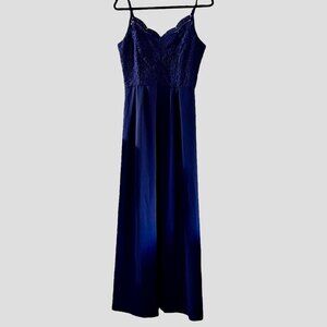 Love University Blue Formal Maxi Dress Size L